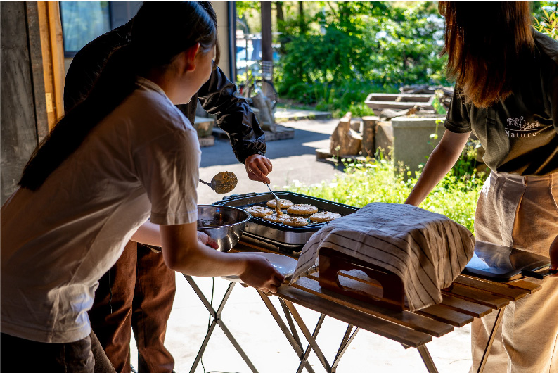 地域の食材を使用した昼食